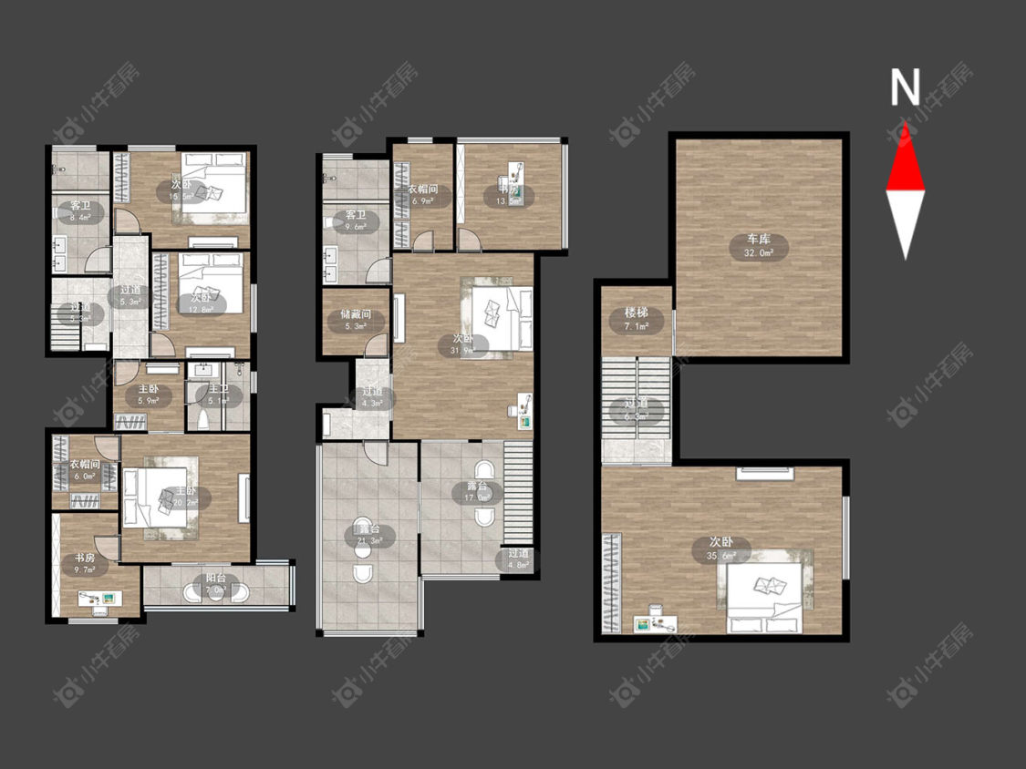 常州中天名园在售二手房源户型图_小牛看房
