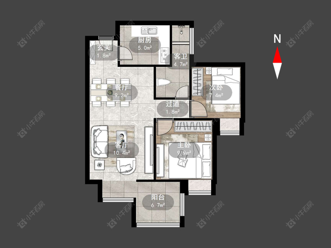 常州深业华府在售二手房源户型图_小牛看房