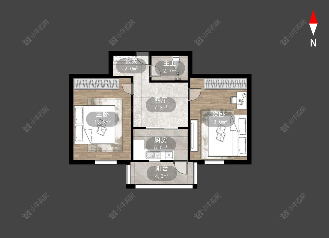 常州元丰桥在售二手房源户型图_小牛看房
