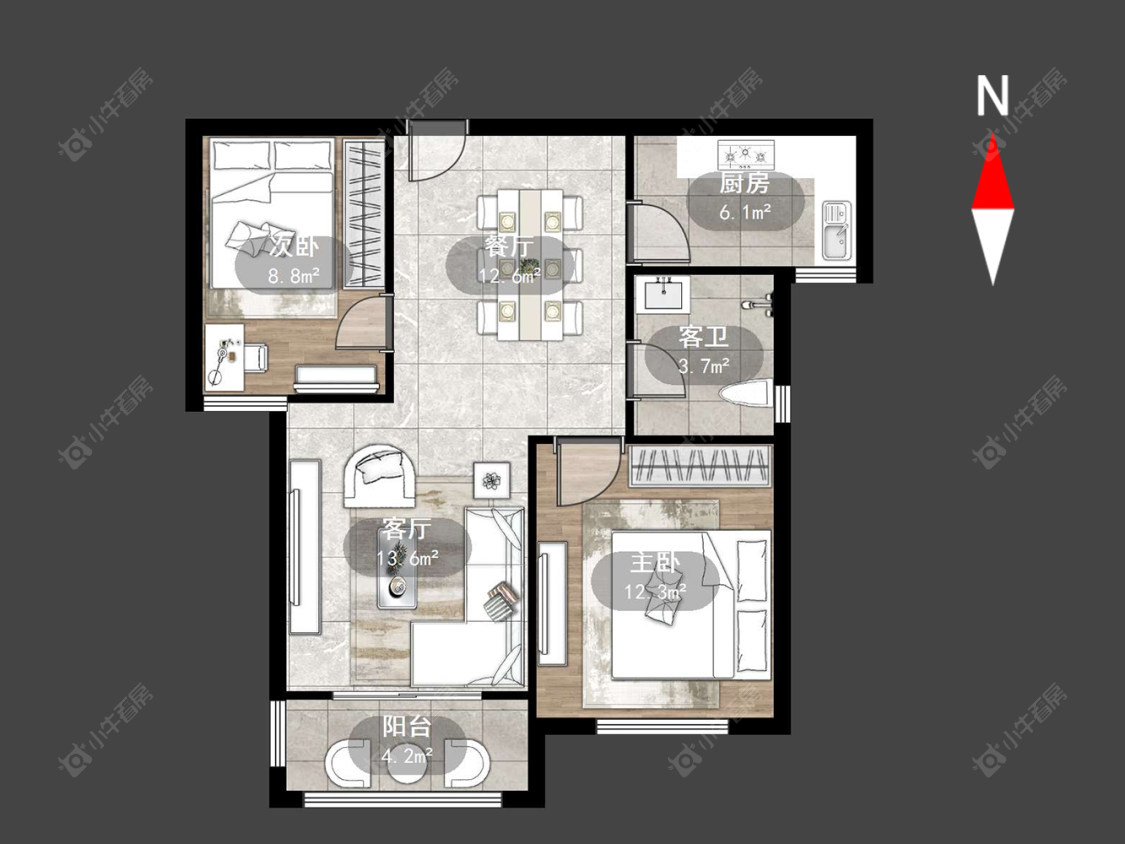 常州怡美花园在售二手房源户型图_小牛看房
