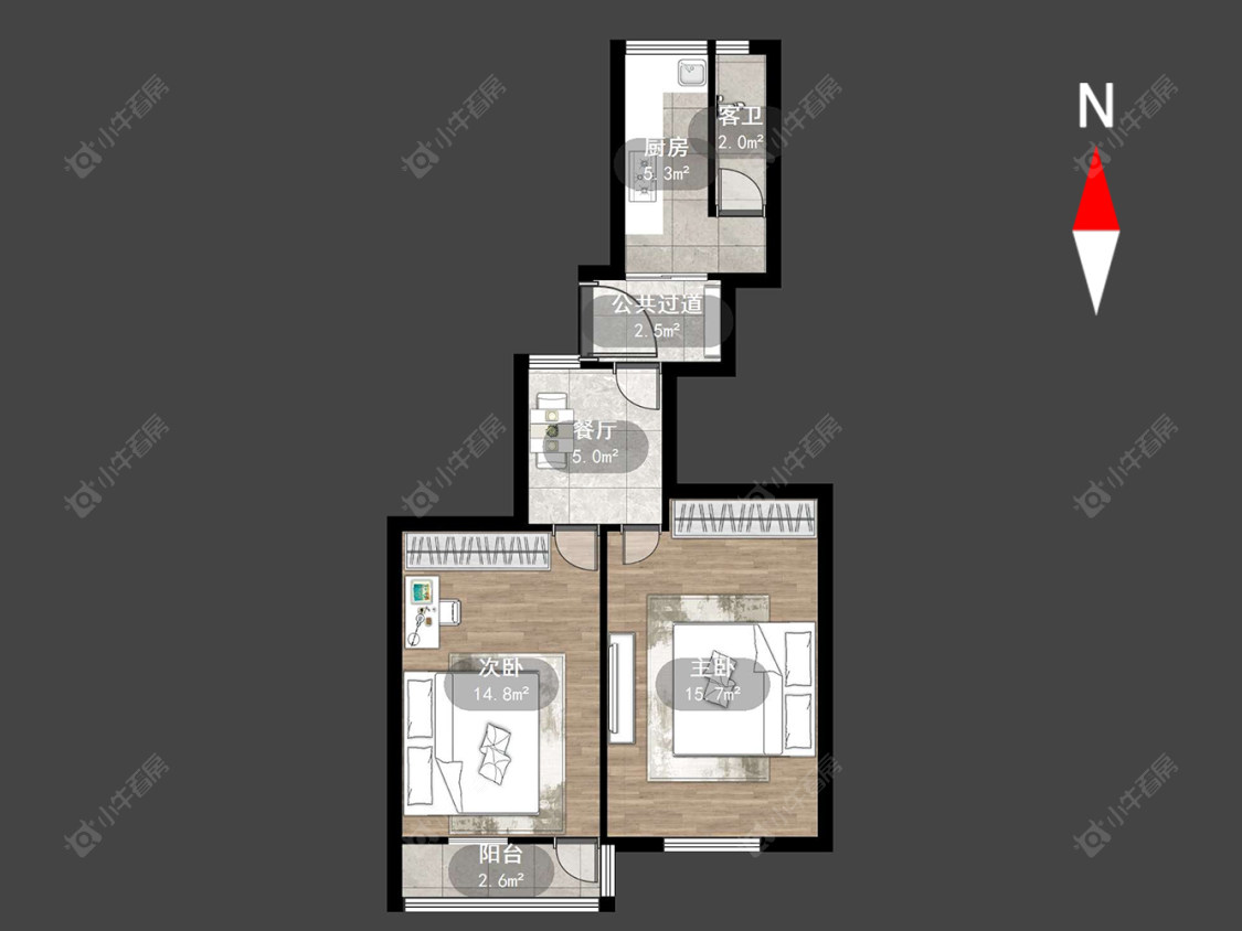 常州常钢宿舍在售二手房源户型图_小牛看房