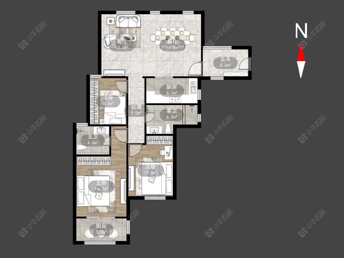 常州高成天鹅湖在售二手房源户型图_小牛看房
