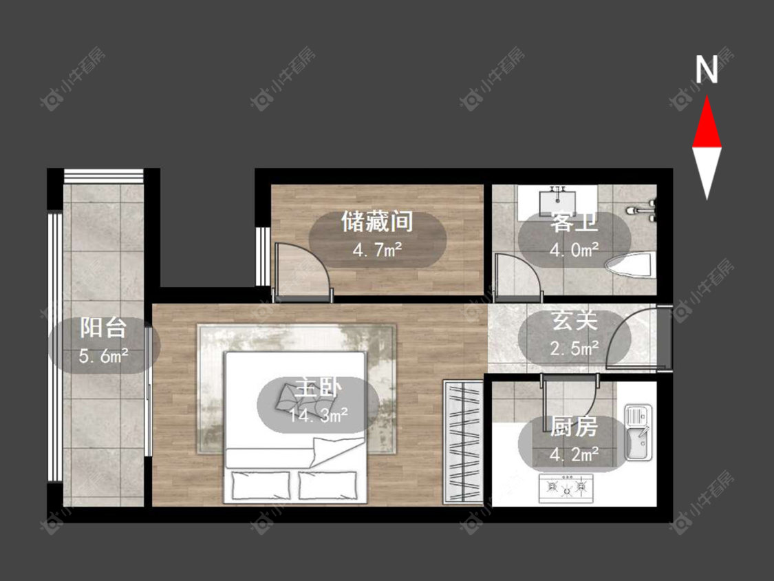 常州莱蒙城领尚在售二手房源户型图_小牛看房