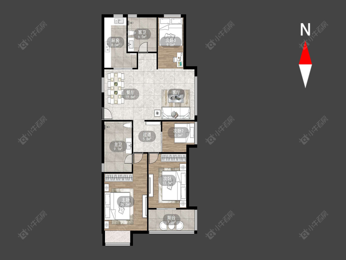 常发豪庭国际房源户型图 常州常发豪庭国际在售二手房源户型图_小牛看房