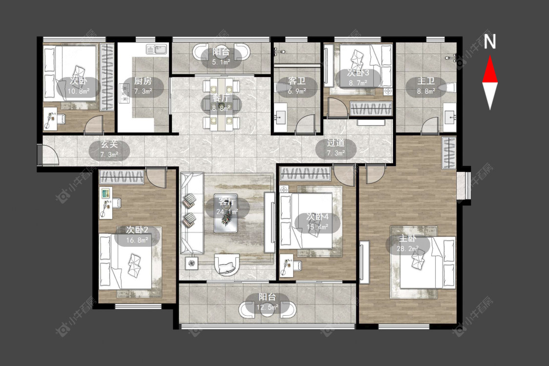 星河国际十一区房源户型图 常州星河国际十一区在售二手房源户型图_小牛看房