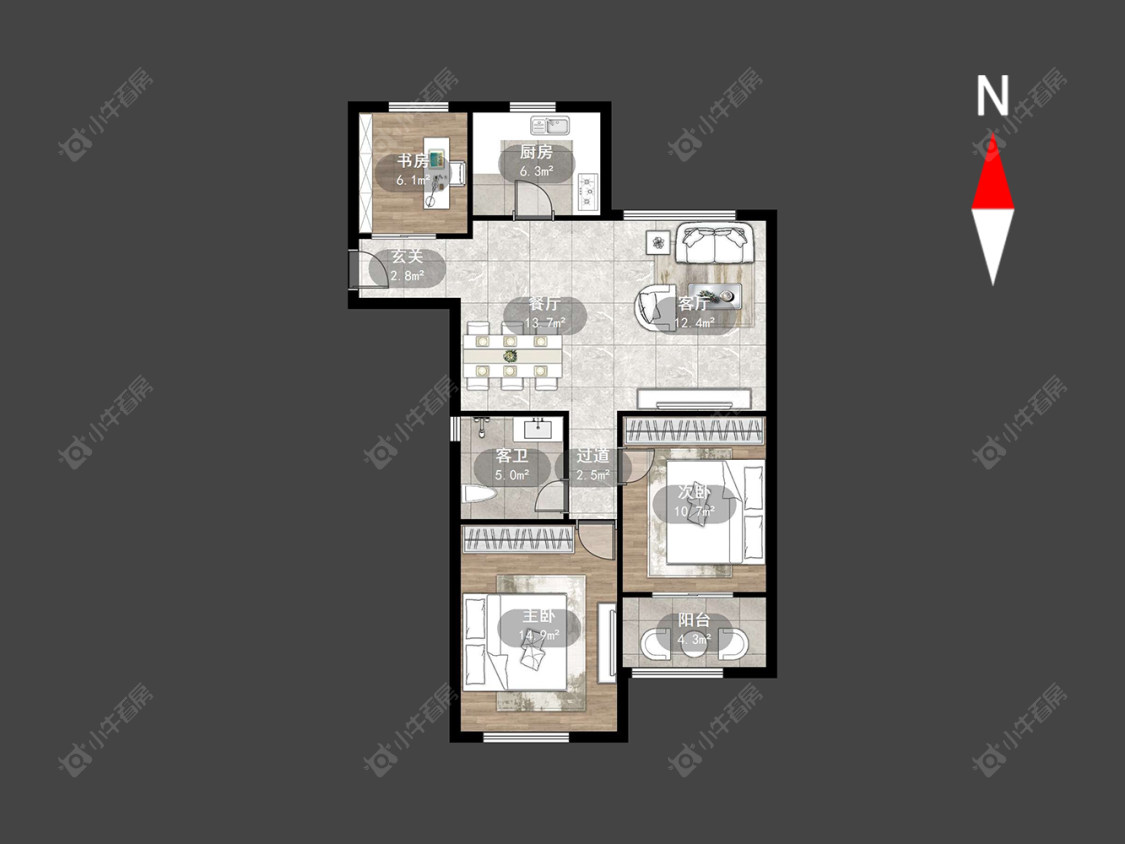 常州康桥水郡在售二手房源户型图_小牛看房