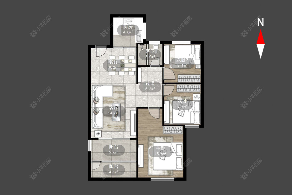 随园金麟府房源户型图 常州随园金麟府在售二手房源户型图_小牛看房