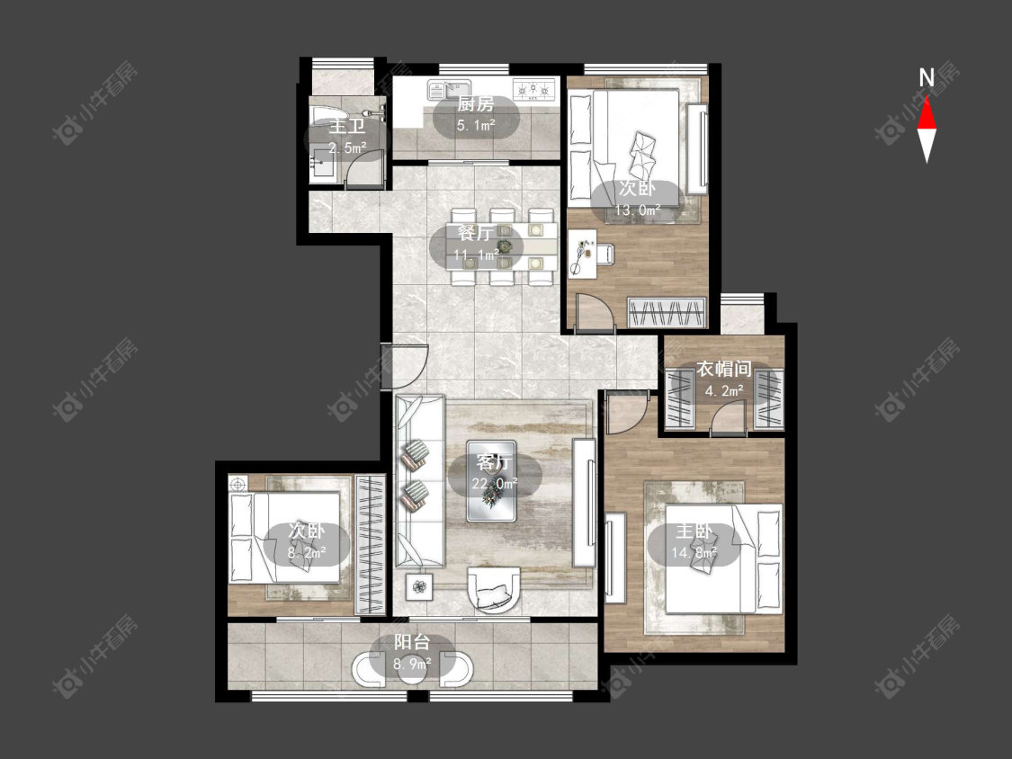万达光语未来一期房源户型图 常州万达光语未来一期在售二手房源户型图_小牛看房