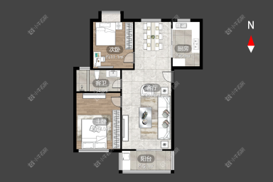 常州新城南都雅苑在租房源户型图_小牛看房
