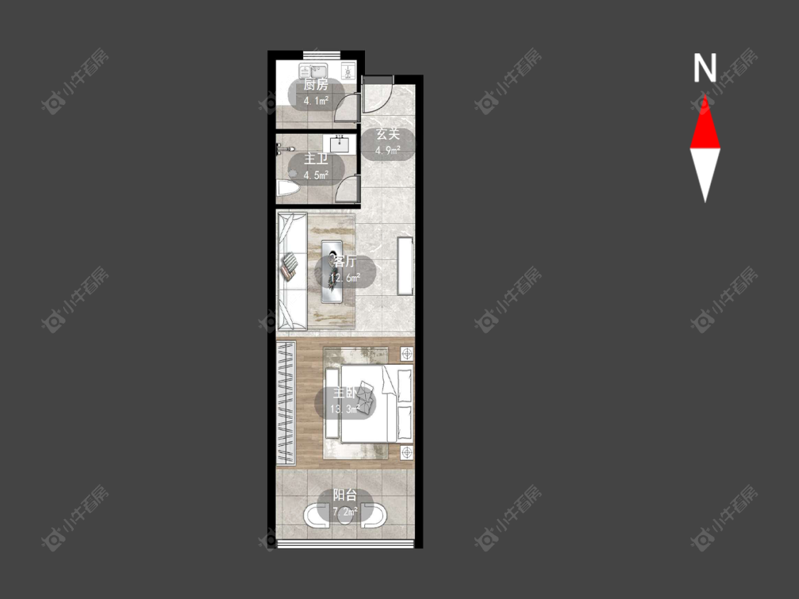 常州新城蓝钻苑东区在售二手房房源户型图_小牛看房