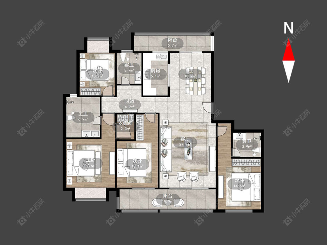 常州花语江南在售二手房源户型图_小牛看房