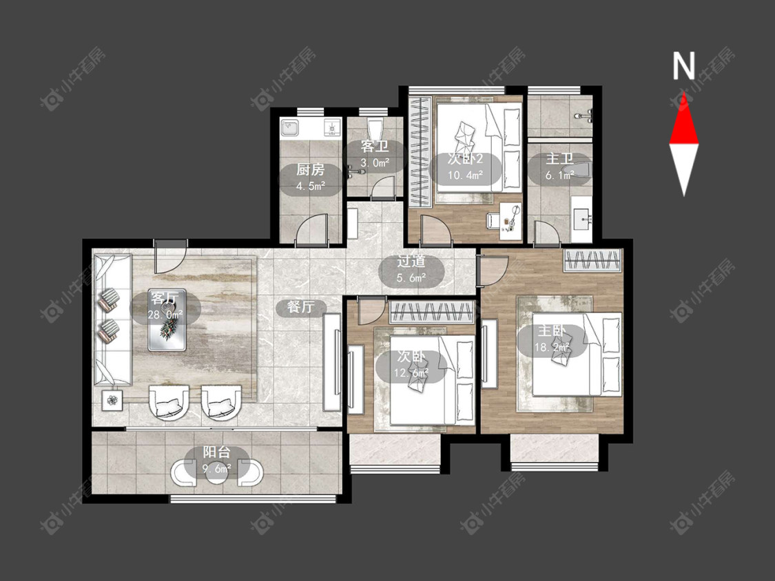 常州奥阳天宸苑在售二手房源户型图_小牛看房