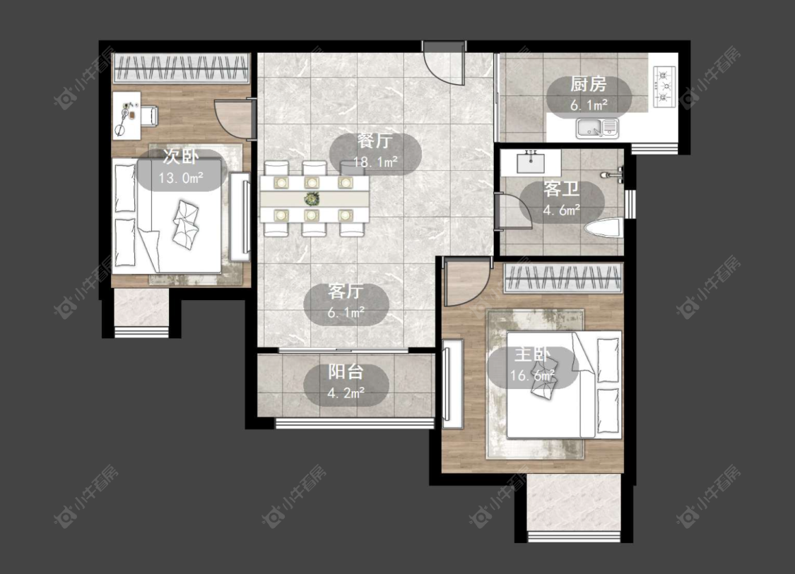 常州天逸城南区在售二手房源户型图_小牛看房