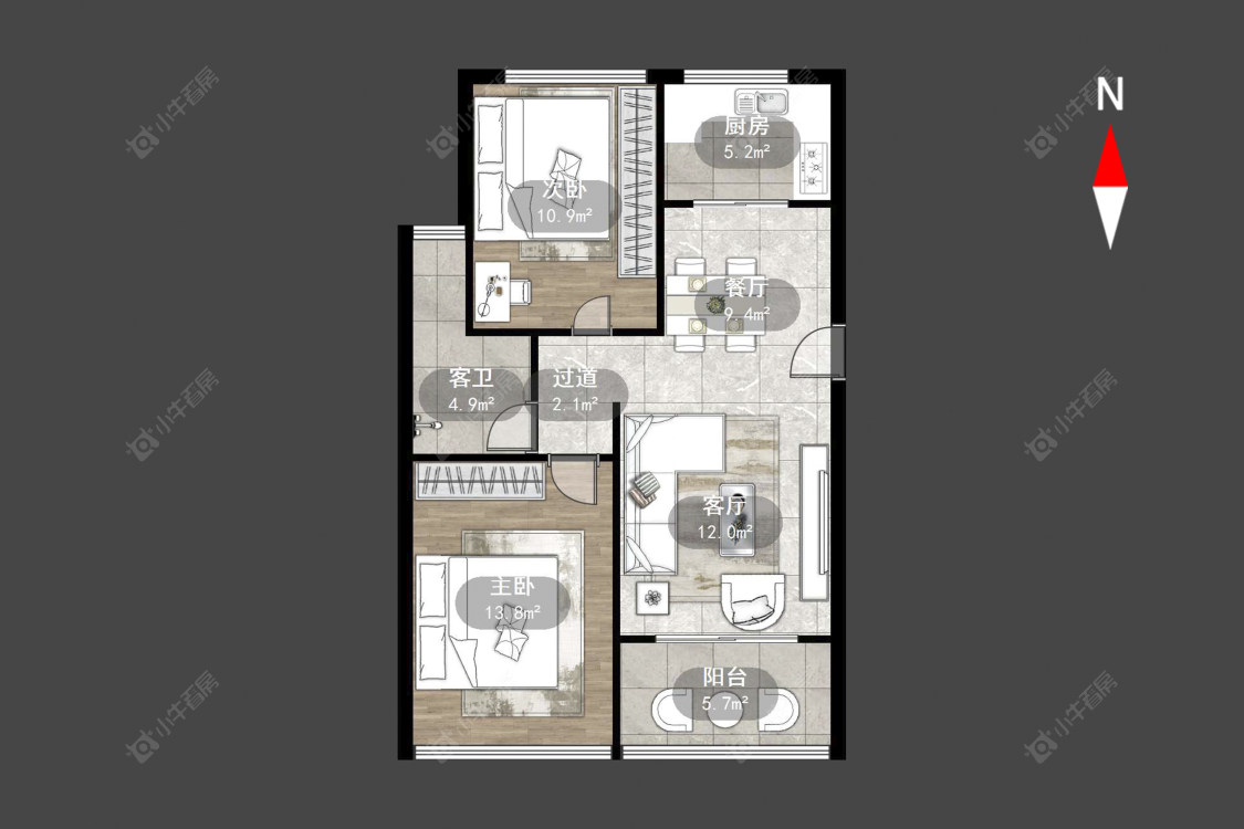 常州太湖庄园在售二手房源户型图_小牛看房