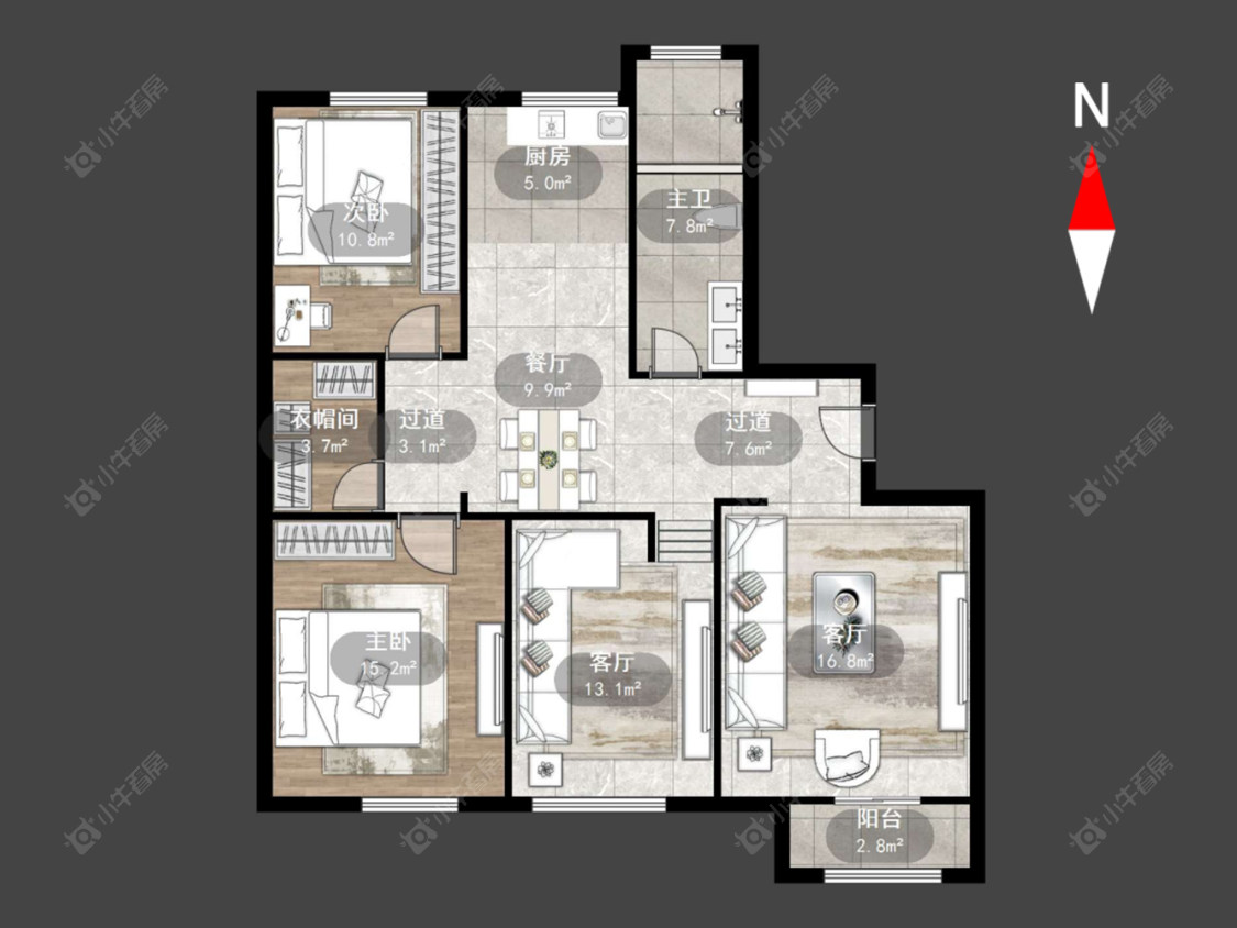 香槟广场房源户型图 常州香槟广场在售二手房源户型图_小牛看房