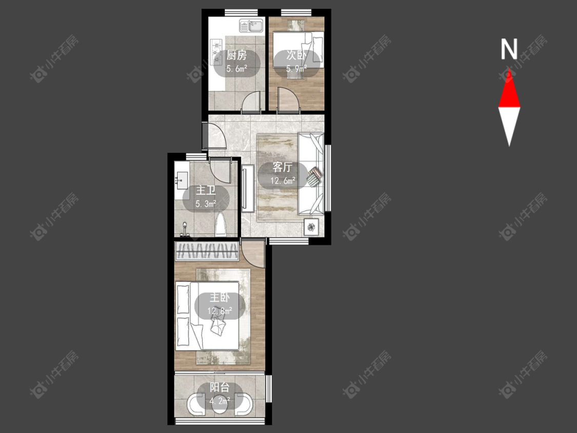 泰山二村房源户型图 常州泰山二村在售二手房源户型图_小牛看房