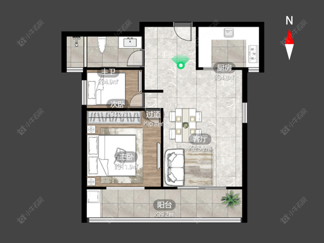 常州新城长岛在售二手房源户型图_小牛看房