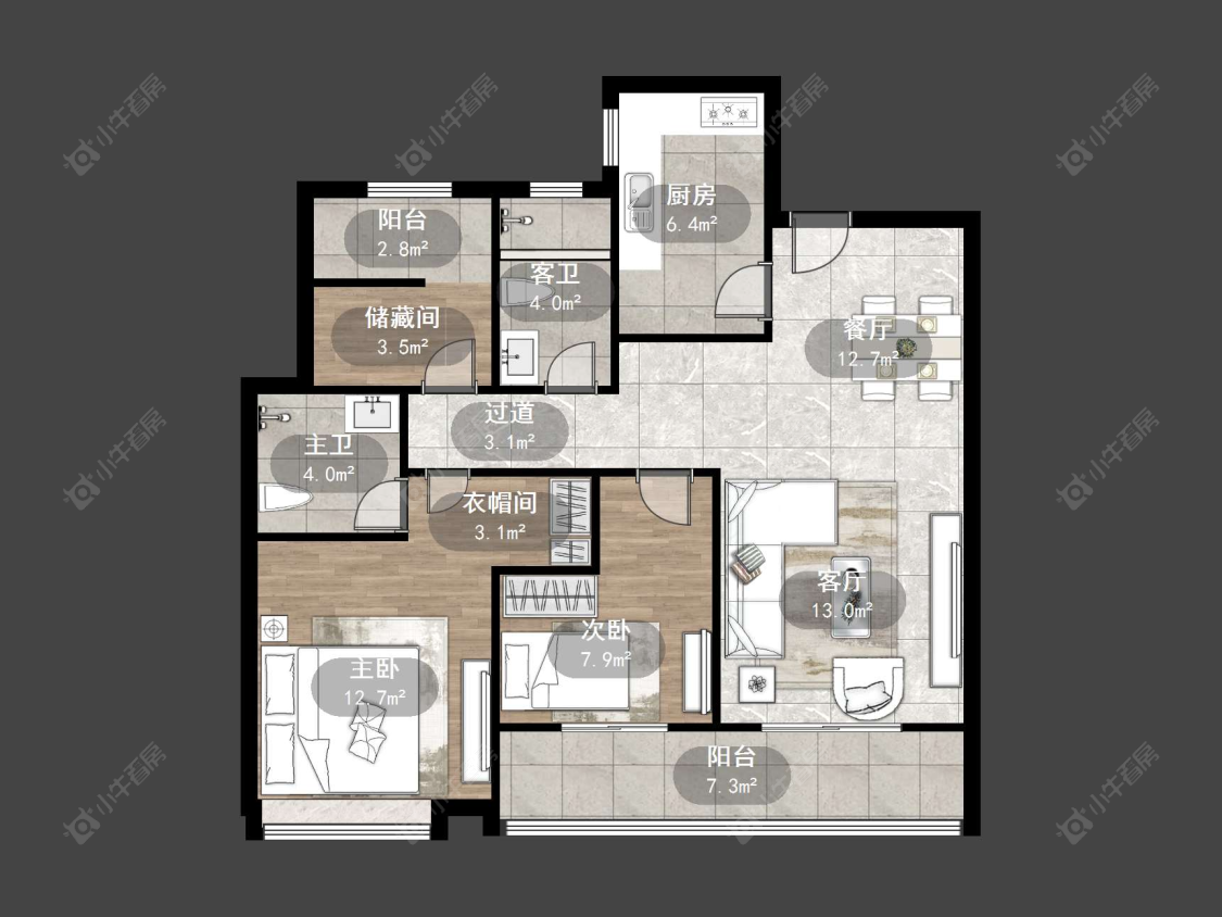 爱家尚城房源户型图 丹阳爱家尚城在售二手房源户型图_小牛看房