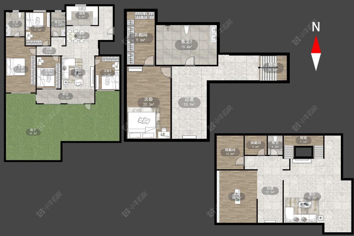 常州景瑞宸运天赋在售二手房源户型图_小牛看房