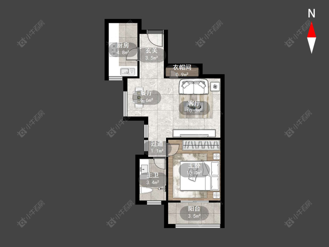 常州景瑞曦城在售二手房源户型图_小牛看房