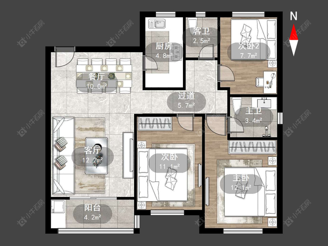 上东区房源户型图 常州上东区在售二手房源户型图_小牛看房
