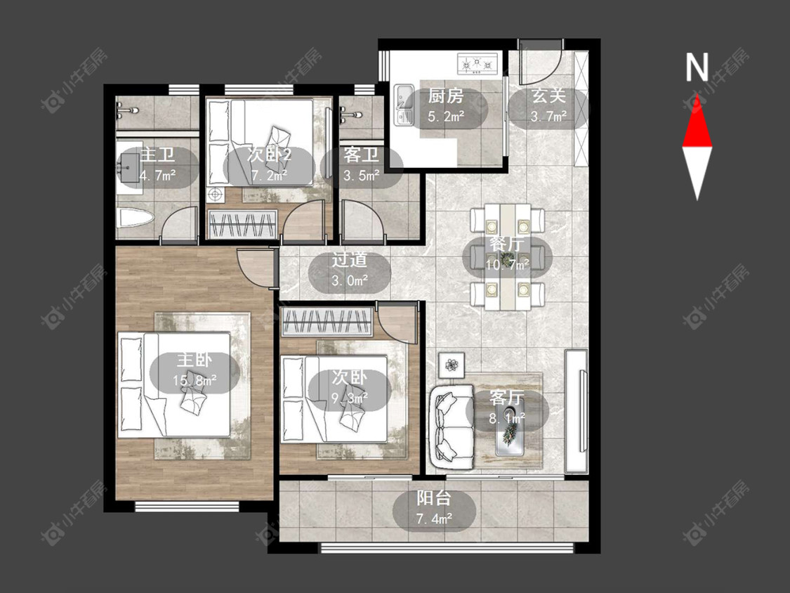 保利大都汇房源户型图 常州保利大都汇在售二手房源户型图_小牛看房