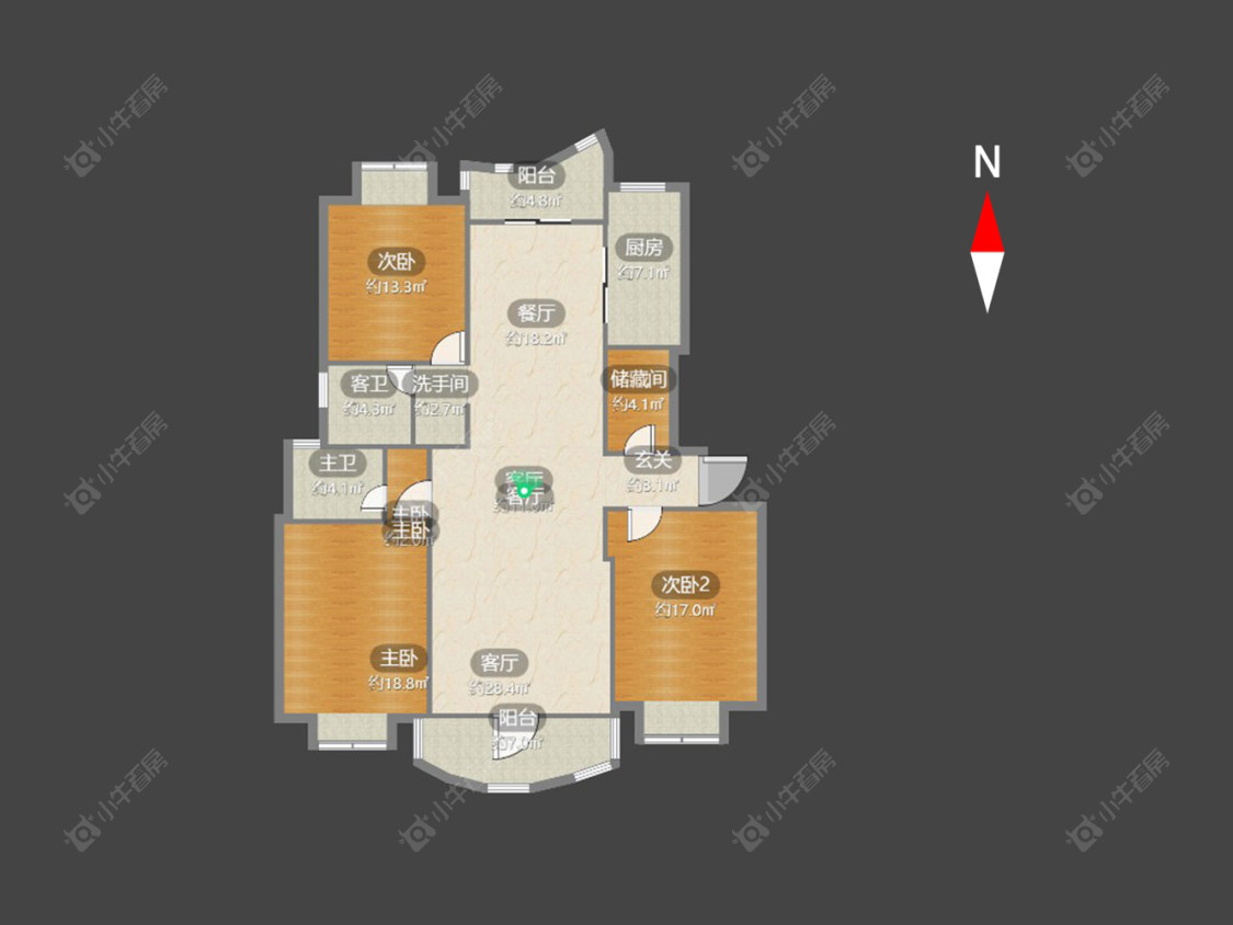 常州怀德名园在售二手房房源户型图_小牛看房