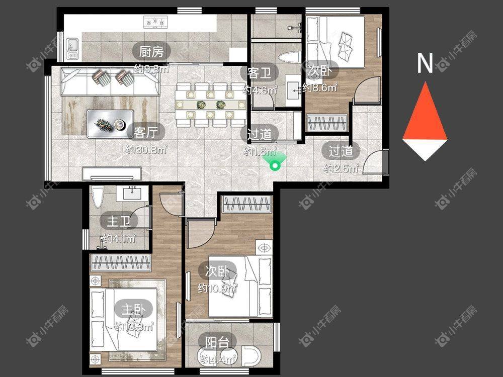 常州雨润城租房_雨润城3室2厅房源出租