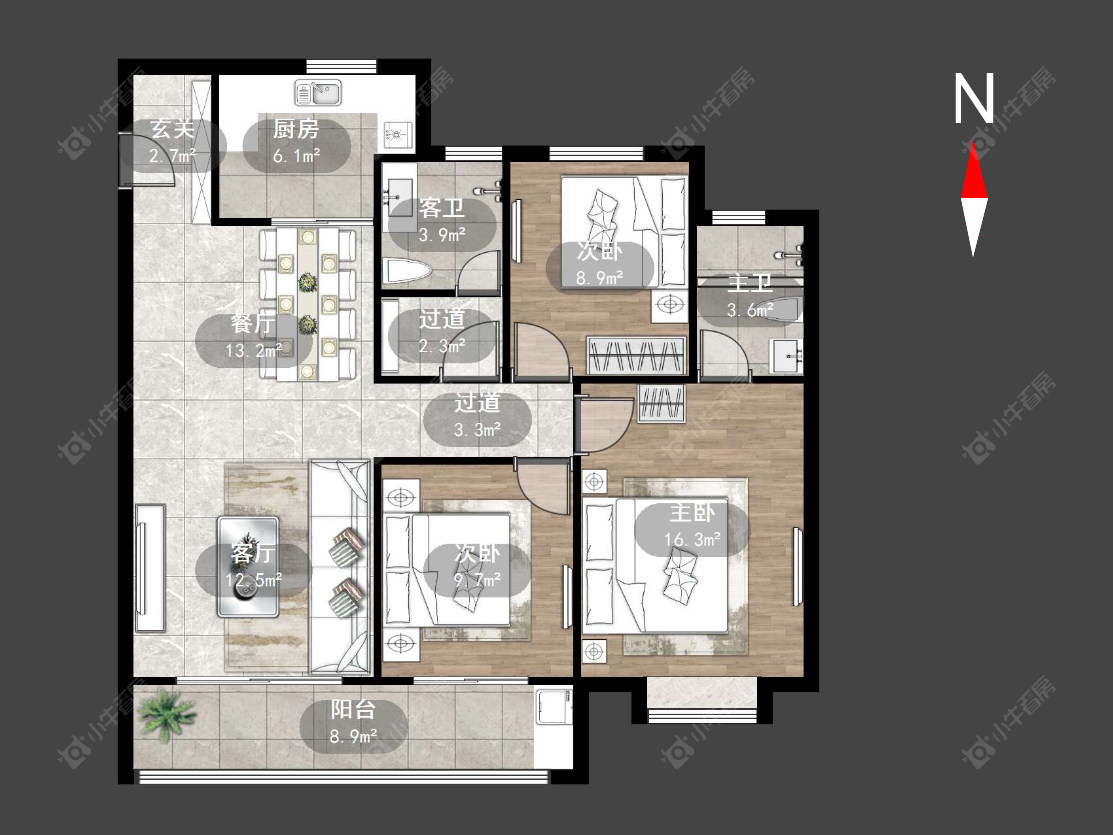锦凤合鸣房源户型图 常州锦凤合鸣在售二手房源户型图_小牛看房