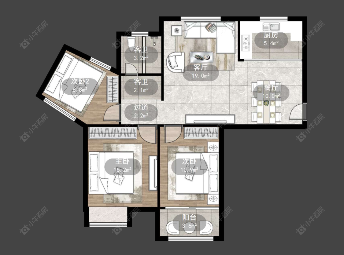 常州天逸城北区在售二手房源户型图_小牛看房