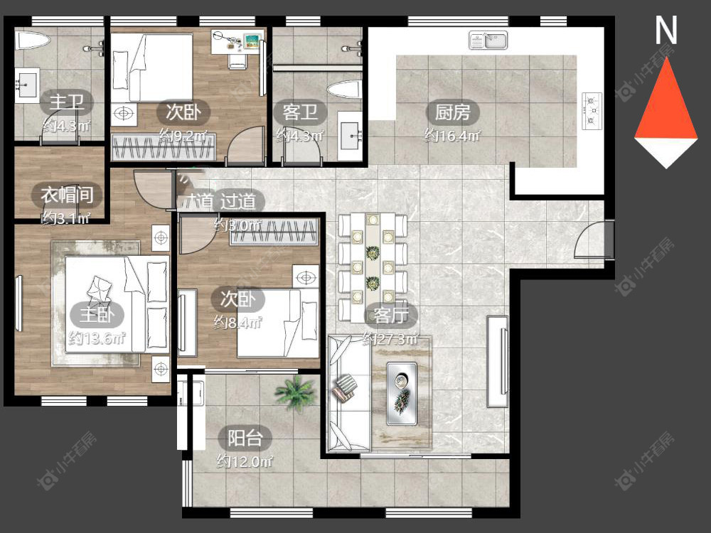 莱蒙城睿景公寓房源户型图 常州莱蒙城睿景公寓在售二手房源户型图_小牛看房