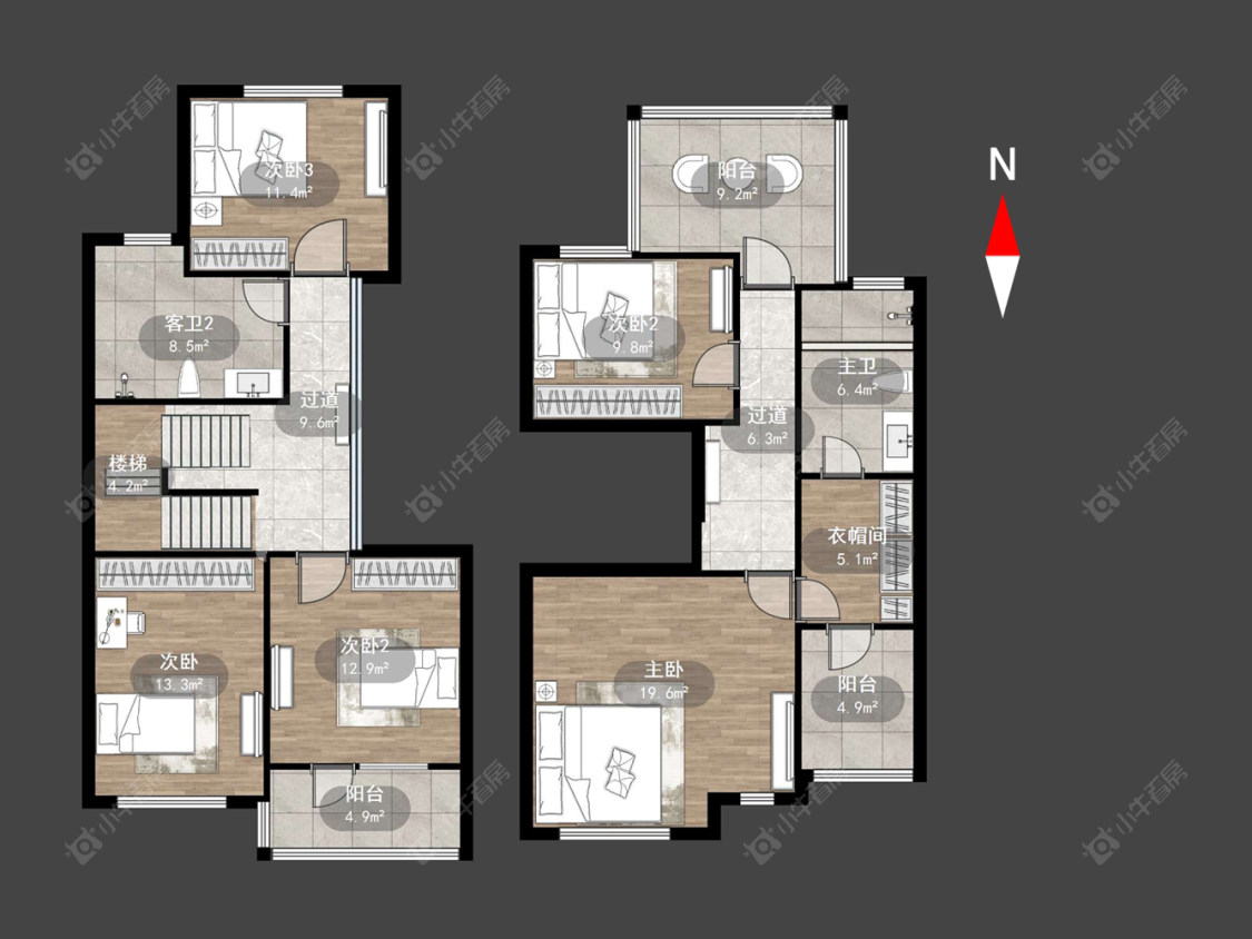 天禄西阆苑别墅区房源户型图 常州天禄西阆苑别墅区在售二手房源户型图_小牛看房