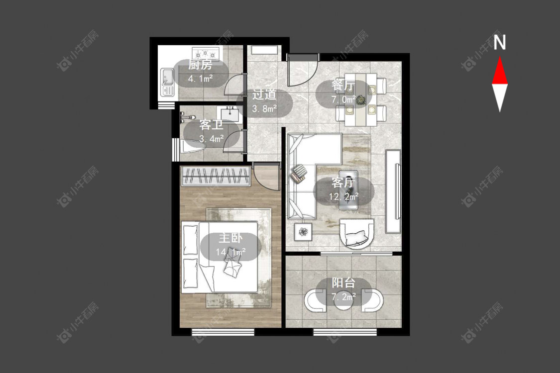 常州外滩1号在售二手房源户型图_小牛看房