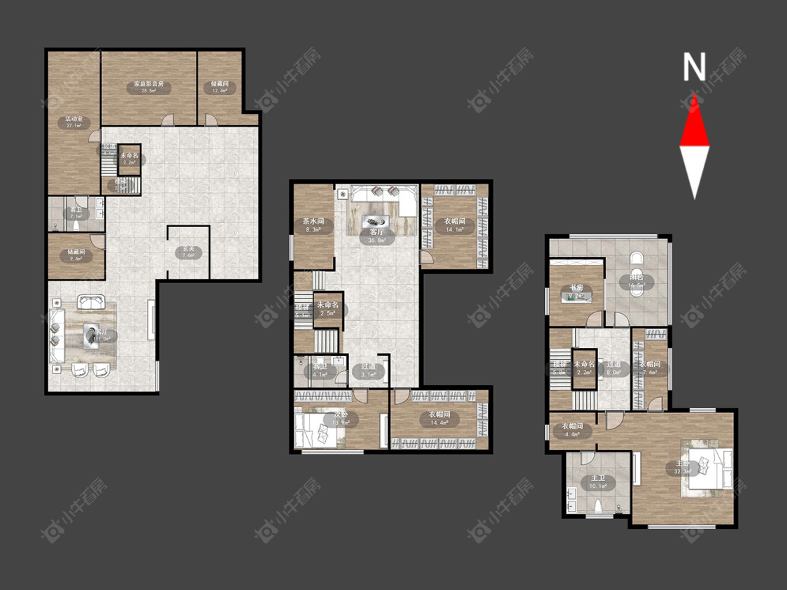 常州龙湖原山别墅区在售二手房源户型图_小牛看房