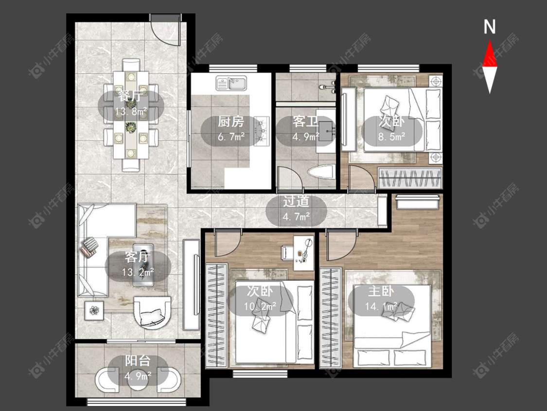 常州金新御园在售二手房源户型图_小牛看房