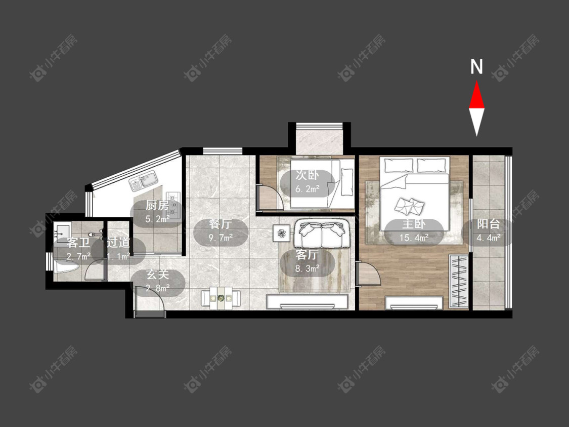 常州嘉盛苑在售二手房源户型图_小牛看房