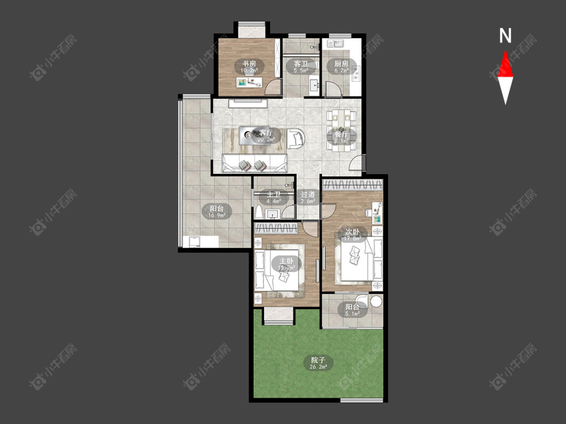 常州都市桃源二期在售二手房源户型图_小牛看房