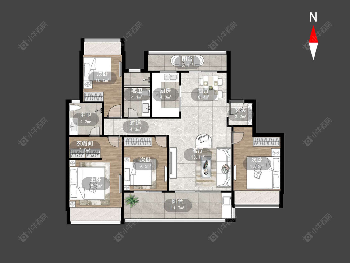 常州路劲美的竹林壹号在售二手房源户型图_小牛看房
