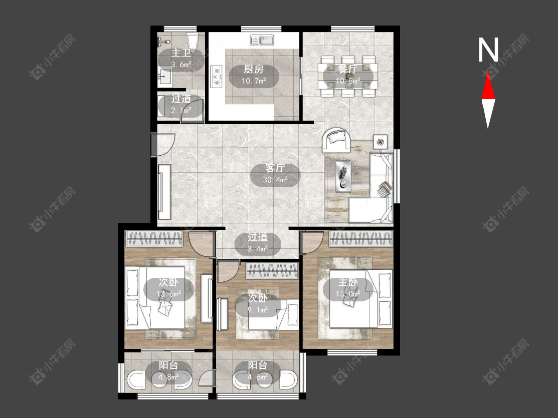 常州浦南南村在售二手房源户型图_小牛看房