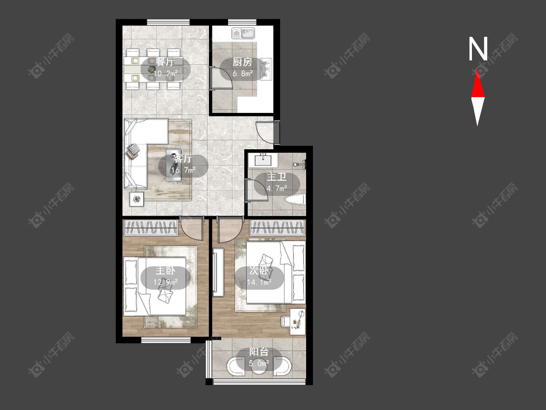 浦南南村房源户型图 常州浦南南村在售二手房源户型图_小牛看房
