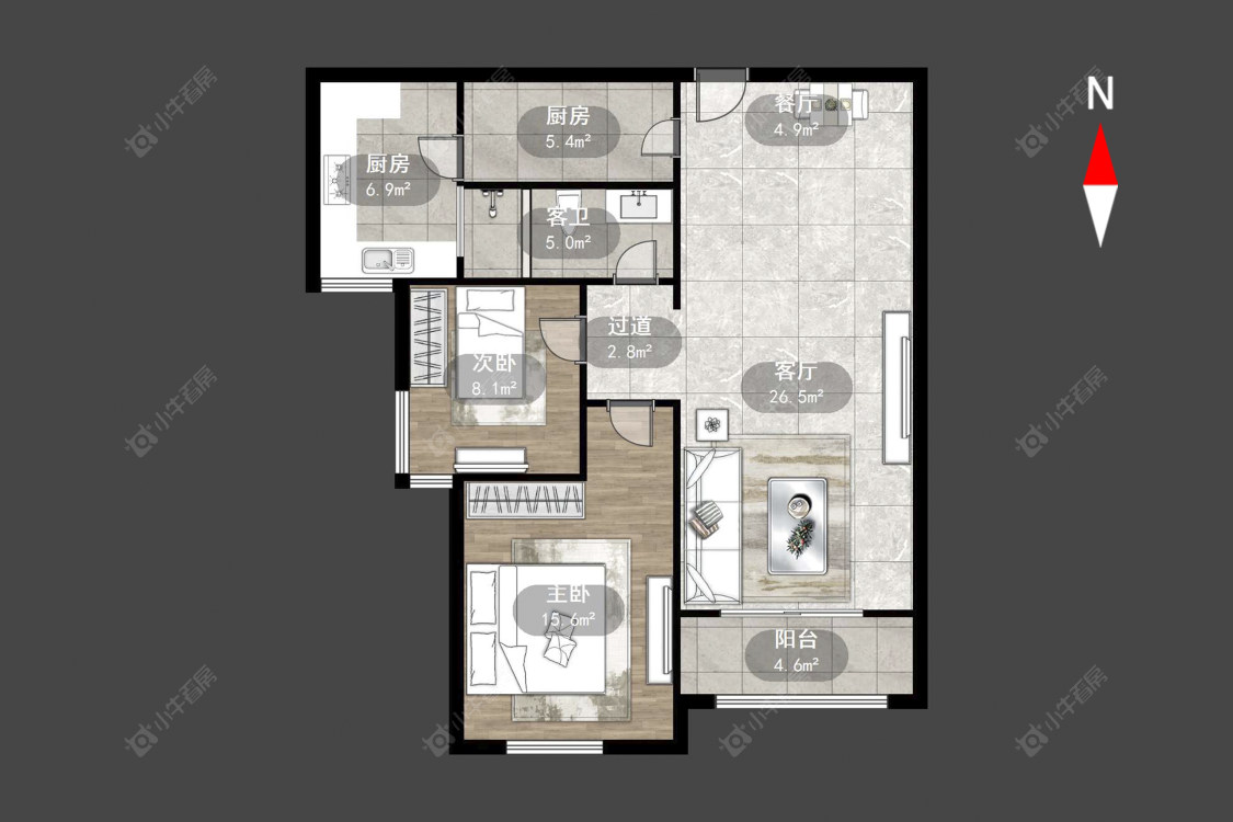 星河国际二区房源户型图 常州星河国际二区在售二手房源户型图_小牛看房