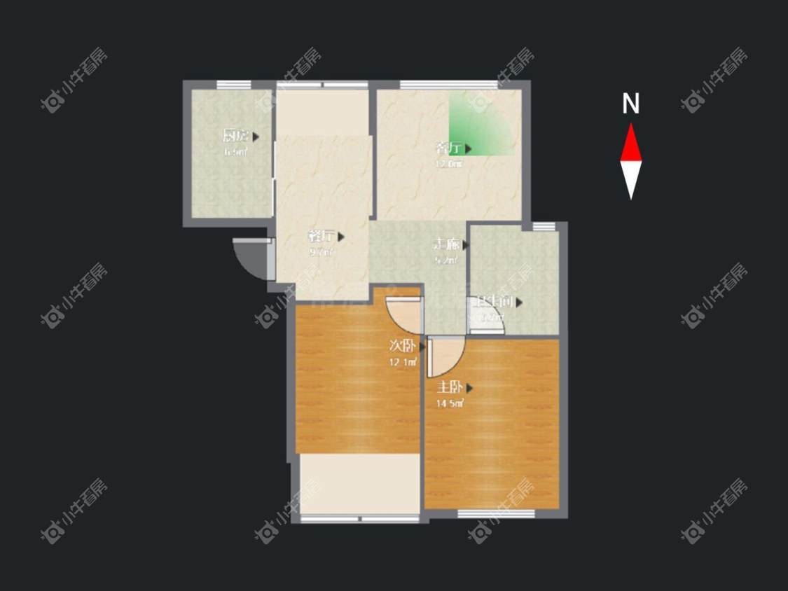 常州聚怡花园南区在租房源户型图_小牛看房