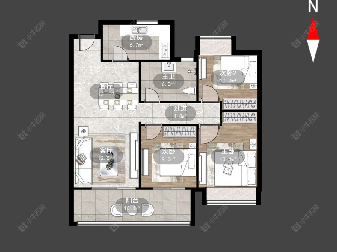 常州旭辉都会里在售二手房源户型图_小牛看房