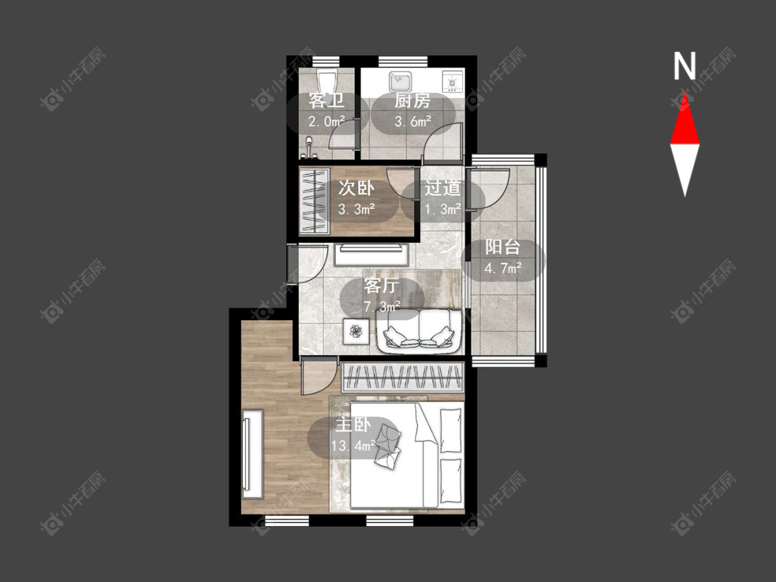 常州勤业新村在售二手房源户型图_小牛看房