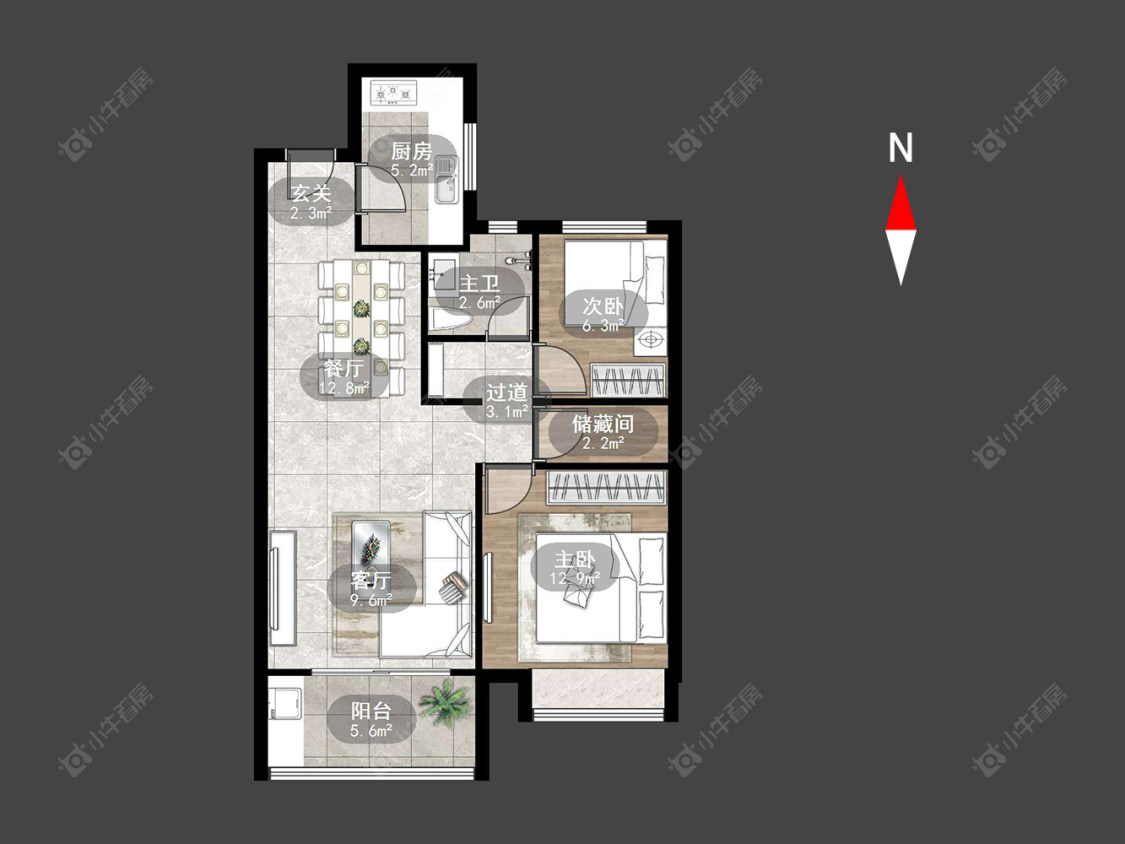 新城黑牡丹·世纪之光房源户型图 常州新城黑牡丹·世纪之光在售二手房源户型图_小牛看房