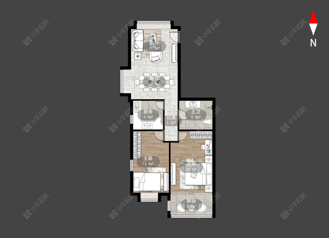 天成苑房源户型图 常州天成苑在售二手房源户型图_小牛看房