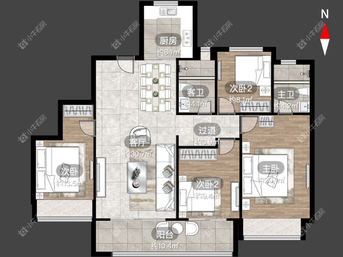 常州中海云樾里在租房源户型图_小牛看房