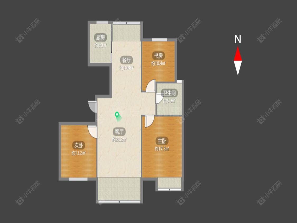 飞龙新苑房源户型图 常州飞龙新苑在售二手房源户型图_小牛看房
