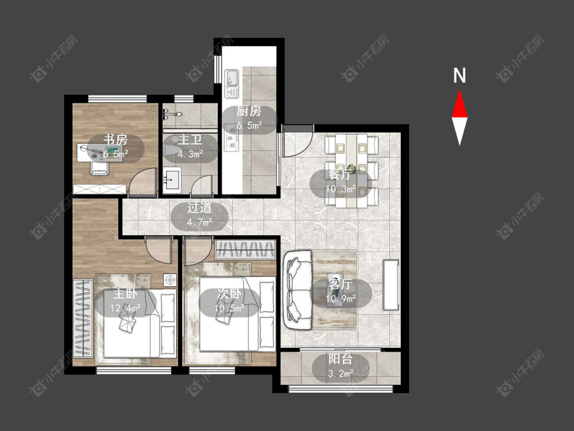 常州中海龙城花园南区在售二手房源户型图_小牛看房