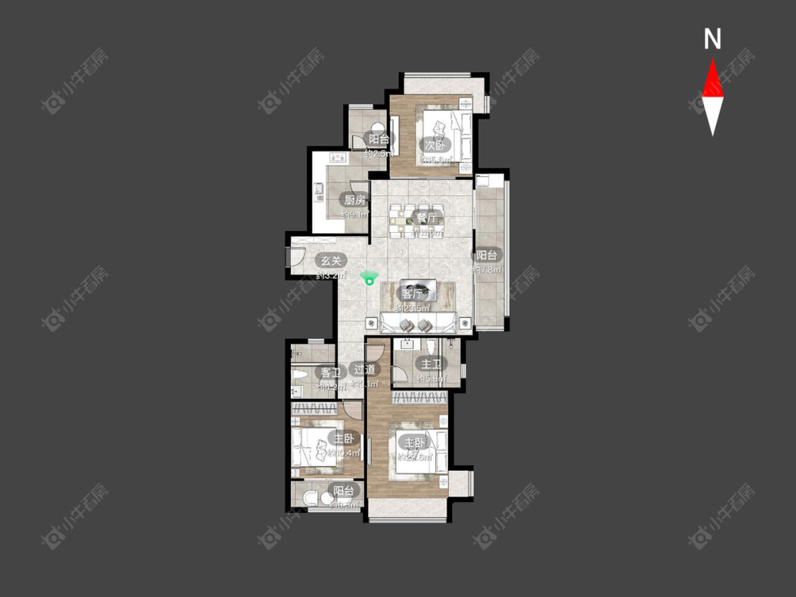 常州龙洲伊都在售二手房源户型图_小牛看房